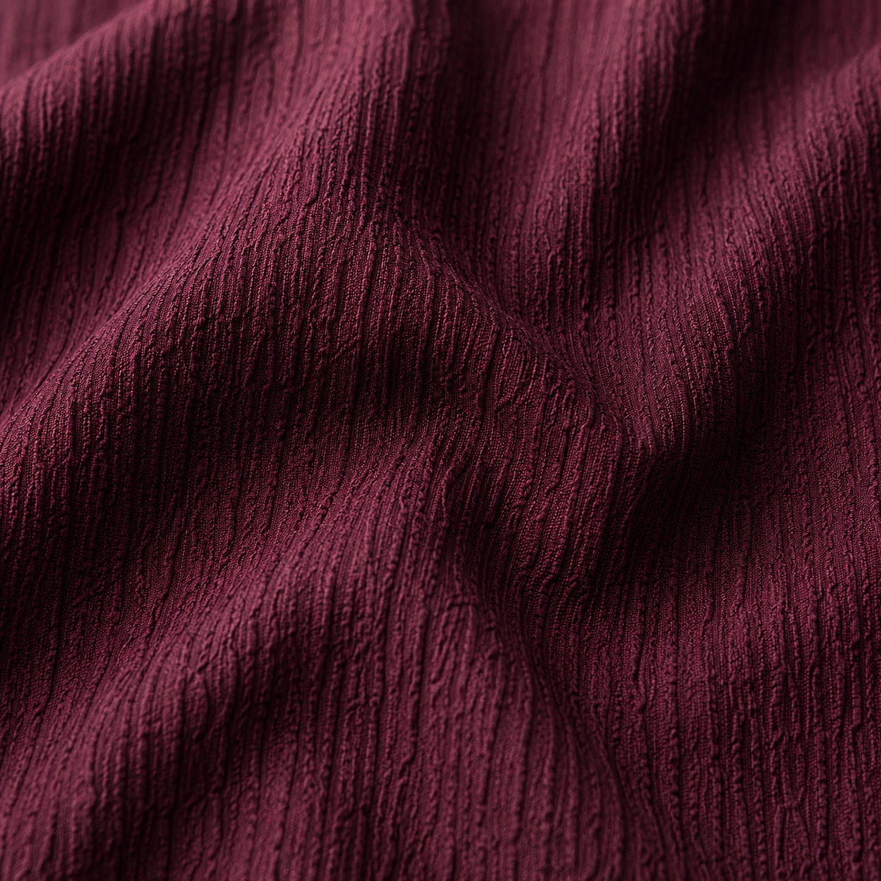 Casual Cuban Collar Short Sleeve Shirt – Rich Burgundy
Men's Relaxed Camp Collar Textured Shirt in Wine – Summer Casual