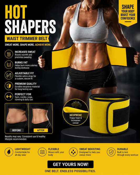 Sweat Belt, Abdominal Belt for Men and Women Non-Tearable, Sauna Belt Waist Trainer