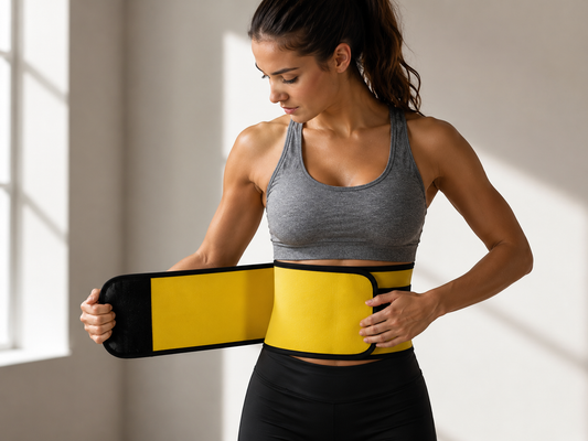 Sweat Belt, Abdominal Belt for Men and Women Non-Tearable, Sauna Belt Waist Trainer
