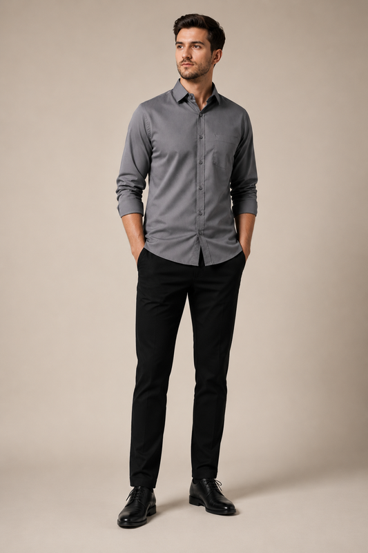 Men's Everyday Elegance Full Sleeve Solid Shirt