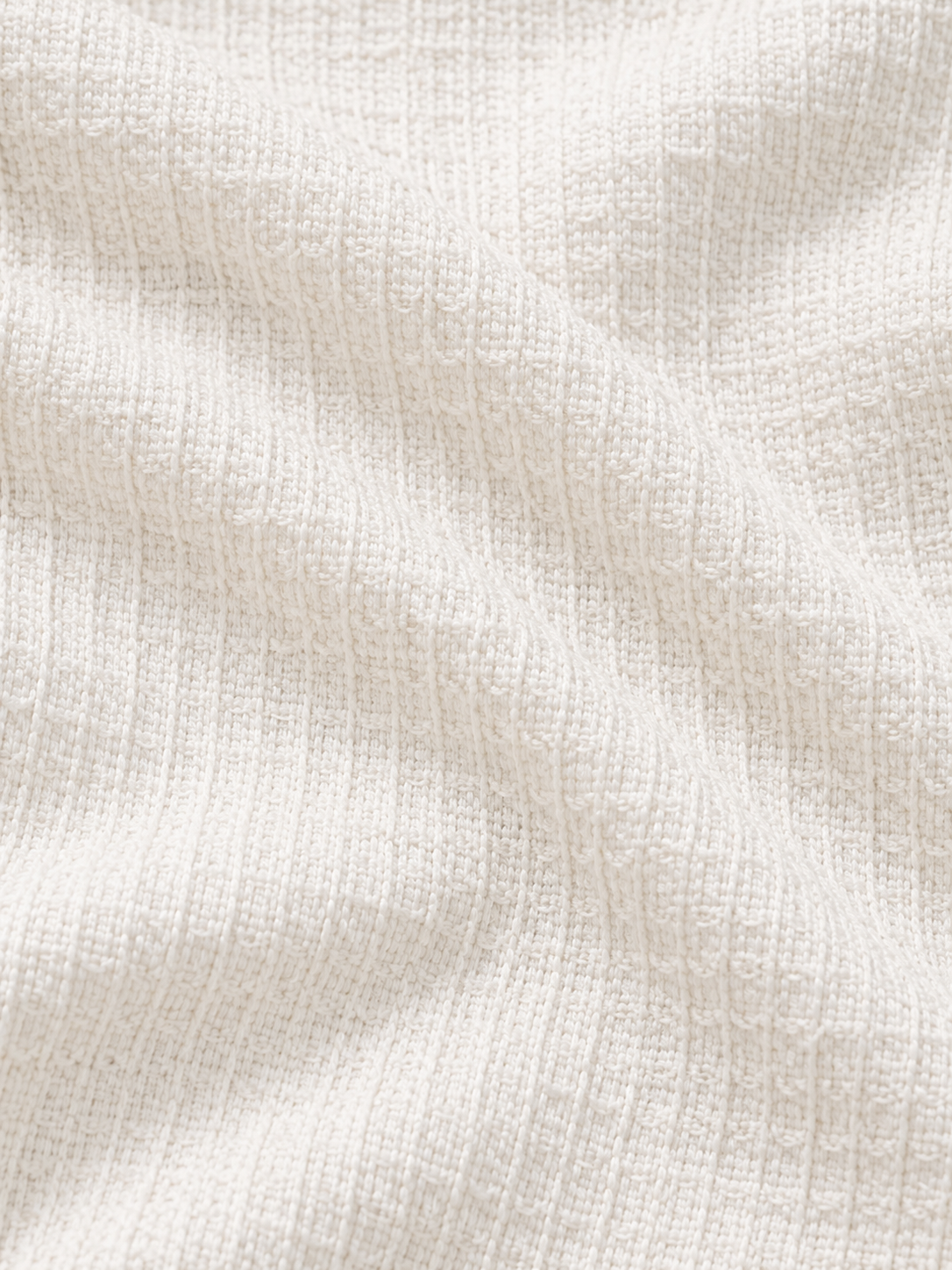 Premium Men's Off-White Waffle Knit Club Collar Shirt | Regular Fit | Summer